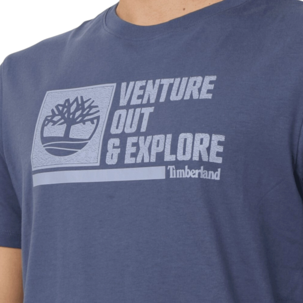 Timberland - Ανδρικό T-shirt Front Graphic S/S Tee TB0A4275-EYO Μπλε TB0A4275EYO