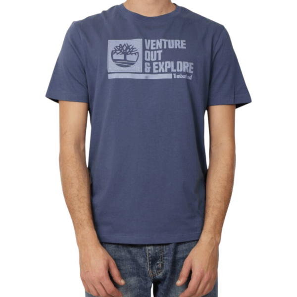 Timberland - Ανδρικό T-shirt Front Graphic S/S Tee TB0A4275-EYO Μπλε