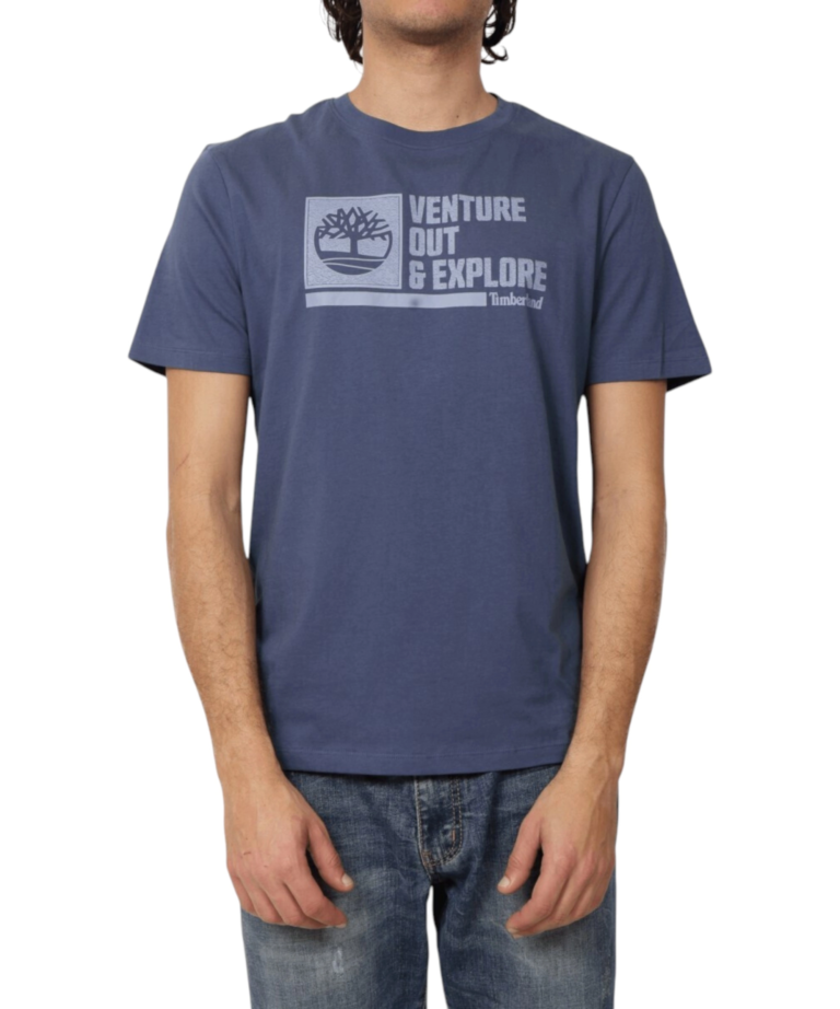 Timberland - Ανδρικό T-shirt Front Graphic S/S Tee TB0A4275-EYO Μπλε