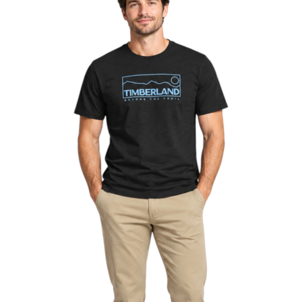 Timberland - Ανδρικό T-shirt Outlined Graphic Ss Tee Laurel Oak TB0A41XF-001 Μαύρο