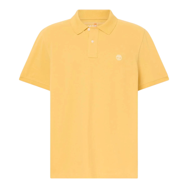 Timberland - Ανδρικό T-shirt Polo με Λογότυπο TB0A6VDP-714 Κίτρινο TB0A6VDP714