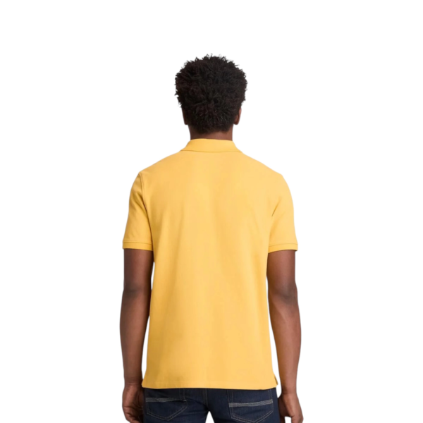 Timberland - Ανδρικό T-shirt Polo με Λογότυπο TB0A6VDP-714 Κίτρινο TB0A6VDP714