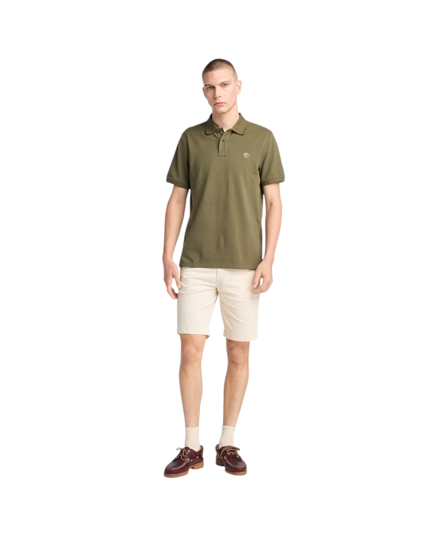 Timberland – Ανδρικό T-shirt Polo με Λογότυπο TB0A6VDP-A58 Πράσινο (2) Timberland - Ανδρικό T-shirt Polo με Λογότυπο TB0A6VDP-A58 Πράσινο TB0A6VDPA58