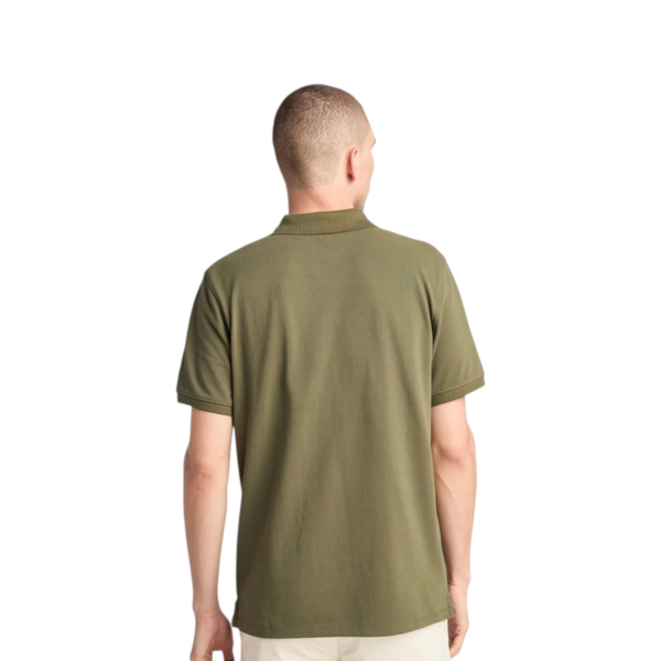 Timberland - Ανδρικό T-shirt Polo με Λογότυπο TB0A6VDP-A58 Πράσινο TB0A6VDPA58