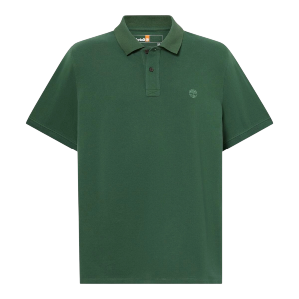 Timberland - Ανδρικό T-shirt Polo με Λογότυπο TB0A6VDP-A6X Πράσινο TB0A6VDPA6X