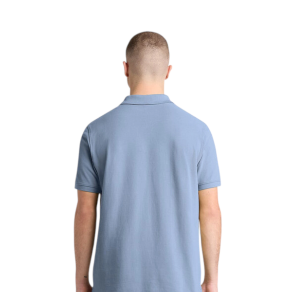 Timberland - Ανδρικό T-shirt Polo με Λογότυπο TB0A6VDP-B88 Σιέλ TB0A6VDPB88