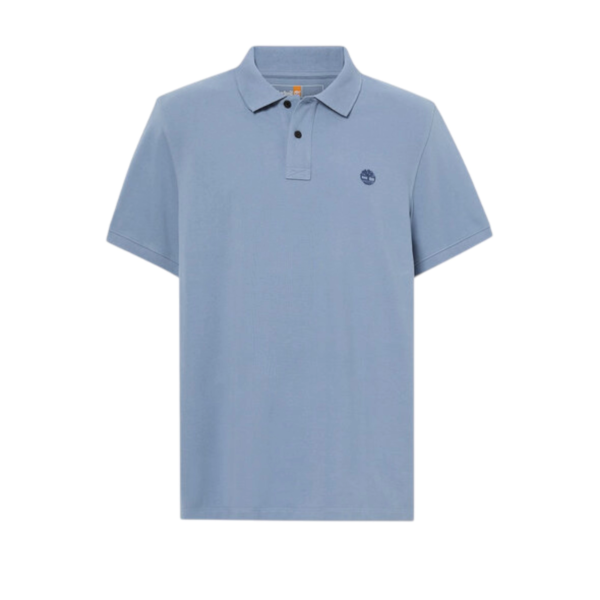 Timberland - Ανδρικό T-shirt Polo με Λογότυπο TB0A6VDP-B88 Σιέλ TB0A6VDPB88