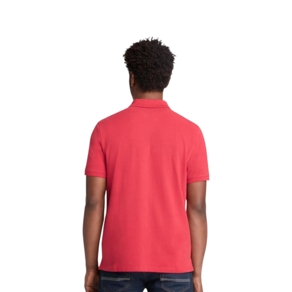 Timberland - Ανδρικό T-shirt Polo με Λογότυπο TB0A6VDP-N96 Κόκκινο TB0A6VDPN96