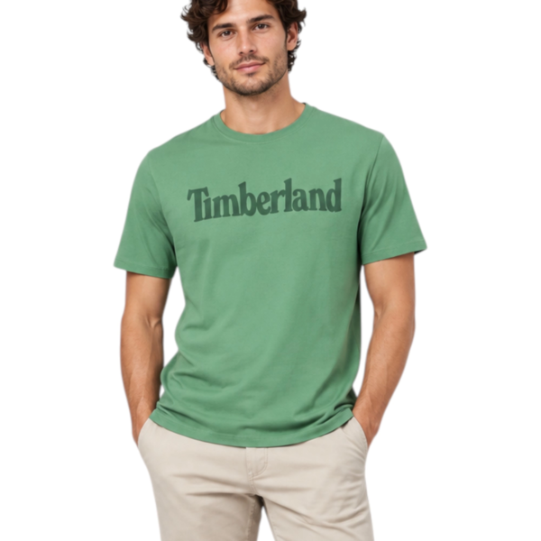 Timberland - Ανδρικό T-shirt TFO SS Linear Tee TB0A2BRN-A6Z Πράσινο