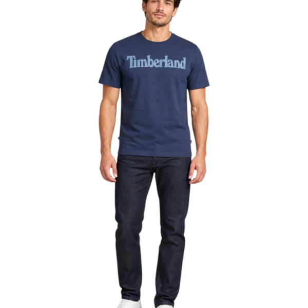 Timberland - Ανδρικό T-shirt TFO SS Linear Tee TB0A2BRN-Z02 Μπλε TB0A2BRNZ02