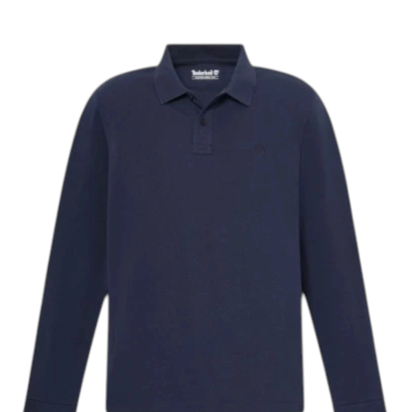 Timberland - Ανδρικό Μακρυμάνικο Polo Oyster River Regular Fit TBC0YHDG-433 Μπλε