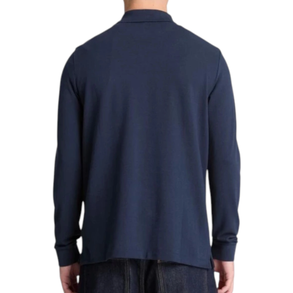 Timberland - Ανδρικό Μακρυμάνικο Polo Oyster River Regular Fit TBC0YHDG-433 Μπλε TBC0YHDG433
