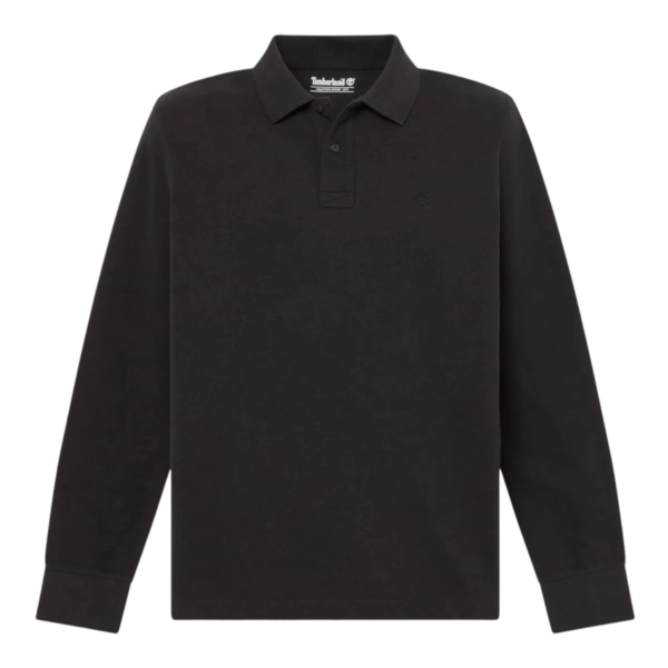 Timberland - Ανδρικό Μακρυμάνικο Polo Πικέ Millers River Ls TBC0YHBE-001 Μαύρο