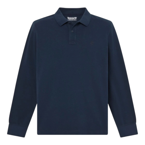Timberland - Ανδρικό Μακρυμάνικο Polo Πικέ Millers River Ls TBC0YHBE-433 Μπλε