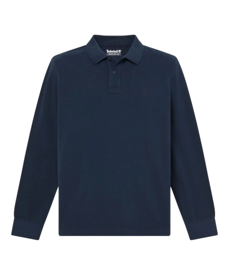 Timberland - Ανδρικό Μακρυμάνικο Polo Πικέ Millers River Ls TBC0YHBE-433 Μπλε