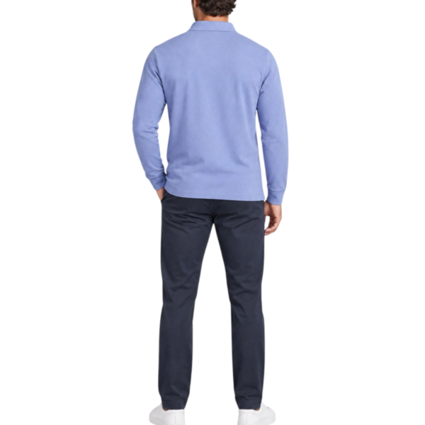 Timberland - Ανδρικό Μακρυμάνικο Polo Πικέ Millers River Ls TBC0YHBE-EYO Μπλε TBC0YHBEEYO