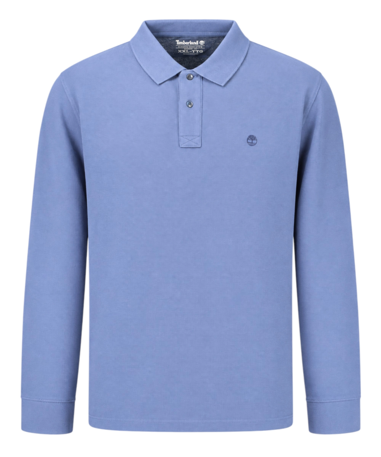 Timberland - Ανδρικό Μακρυμάνικο Polo Πικέ Millers River Ls TBC0YHBE-EYO Μπλε