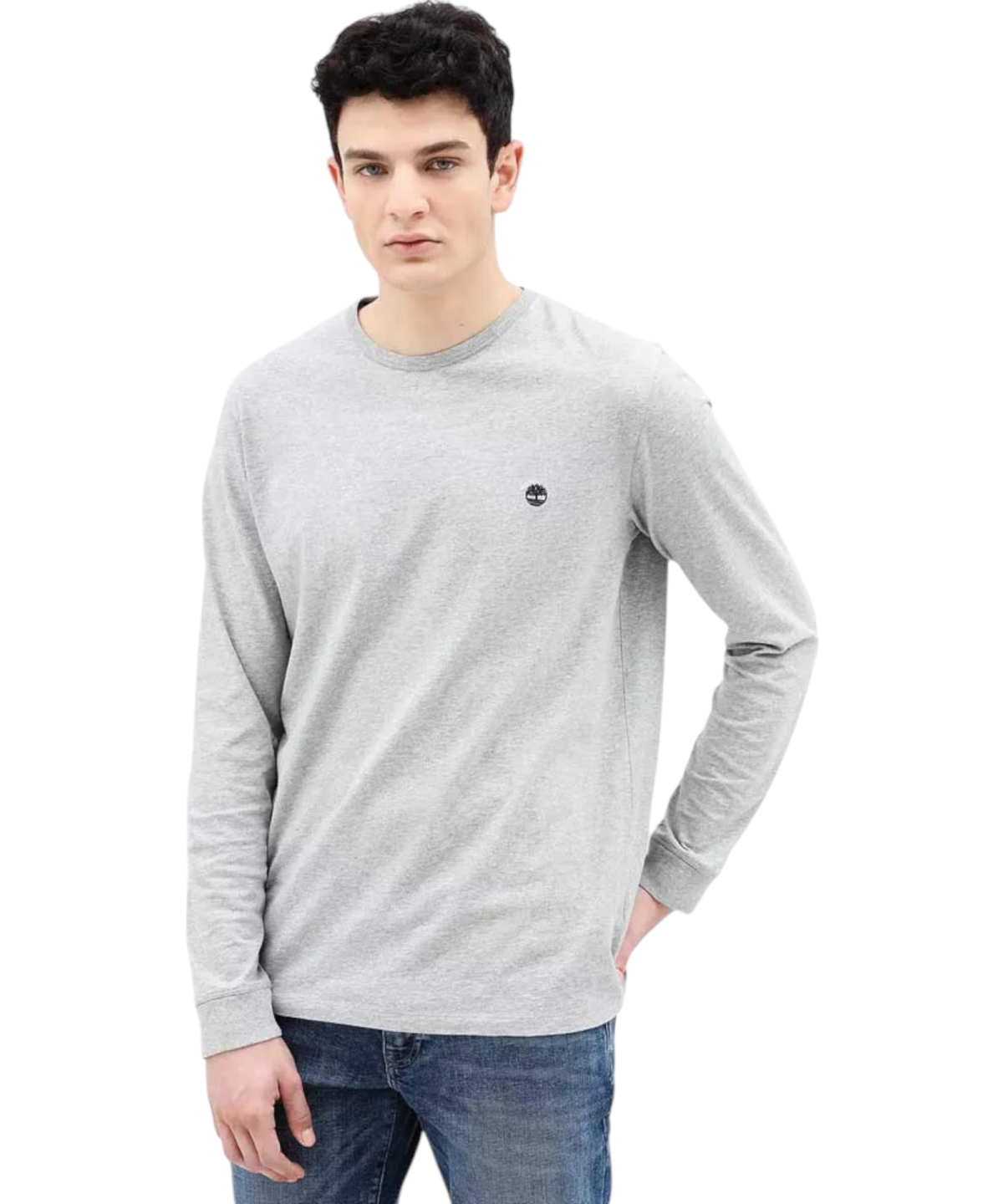 Timberland - Ανδρικό Μακρυμάνικο T-Shirt Jersey Cotton TBC0YHPY-CM9 Λευκό