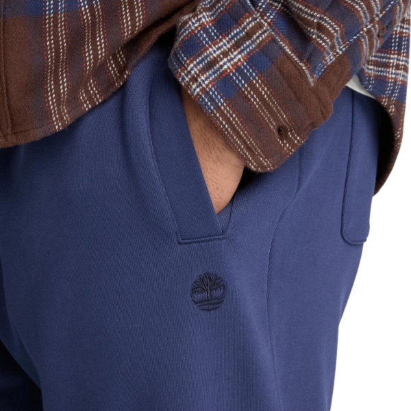 Timberland - Ανδρικό Παντελόνι Φόρμας Exeter River Tree Logo Loopback TBC0YHBW-AIH Μπλε TBC0YHBWAIH