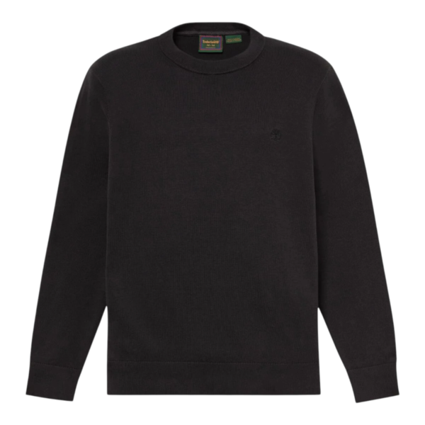 Timberland - Ανδρικό Πλεκτό Πουλόβερ Williams River Cotton Crew Neck TBC0YHAZ-001 Μαύρο