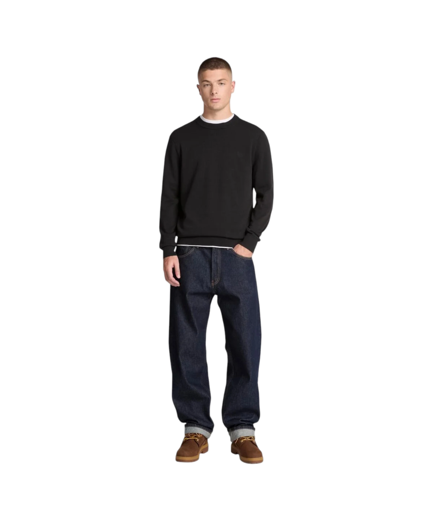 Timberland – Ανδρικό Πλεκτό Πουλόβερ Williams River Cotton Crew Neck TBC0YHAZ-001 Μαύρο (3) Timberland - Ανδρικό Πλεκτό Πουλόβερ Williams River Cotton Crew Neck TBC0YHAZ-001 Μαύρο TBC0YHAZ001