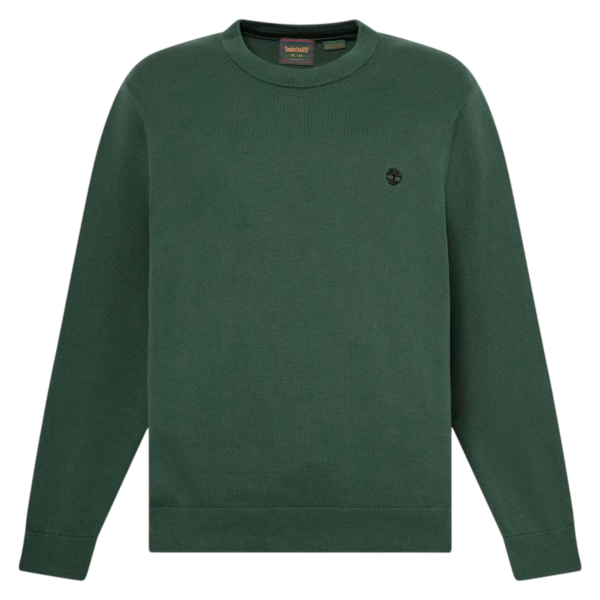Timberland - Ανδρικό Πλεκτό Πουλόβερ Williams River Cotton Crew Neck TBC0YHAZ-398 Πράσινο TBC0YHAZ398