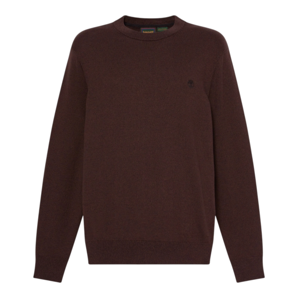Timberland - Ανδρικό Πλεκτό Πουλόβερ Williams River Cotton Crew Neck TBC0YHAZ-C36 Καφέ