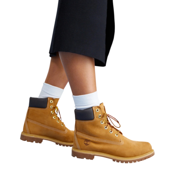Timberland - Γυναικεία Μποτάκια 6 Inch Lace Up TB1103616-713 Κίτρινο TB1103616713
