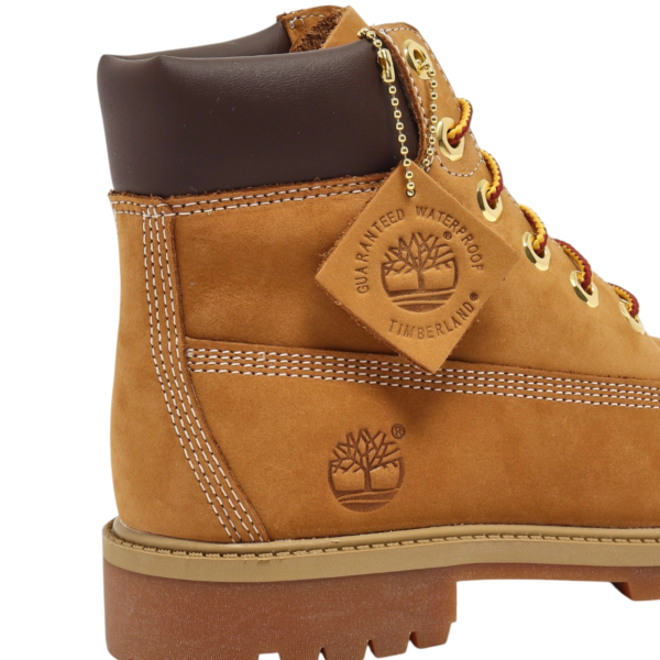 Timberland - Παιδικά Αδιάβροχα Μποτάκια Leather Combat TB112909-713 Κίτρινο TB112909713