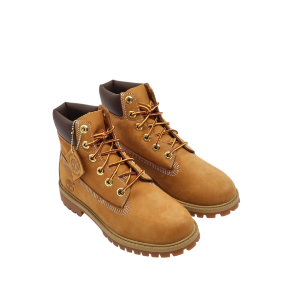 Timberland - Παιδικά Αδιάβροχα Μποτάκια Leather Combat TB112909-713 Κίτρινο TB112909713