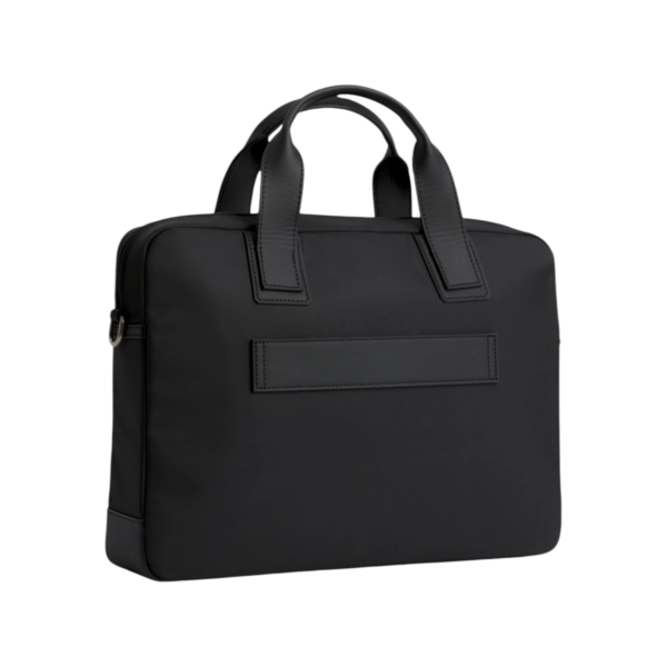 Tommy Hilfiger - Ανδρική Τσάντα Τσάντα για laptop Th Elevated Nylon Computer Bag AM0AM11574-BDS Μαύρο AM0AM11574-BDS
