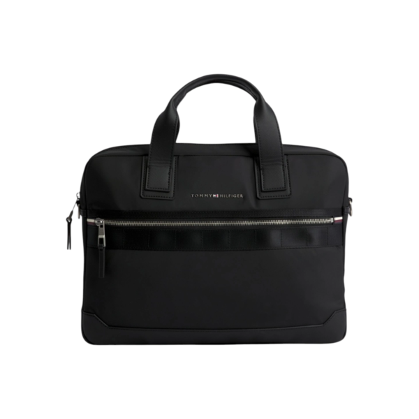 Tommy Hilfiger - Ανδρική Τσάντα Τσάντα για laptop Th Elevated Nylon Computer Bag AM0AM11574-BDS Μαύρο