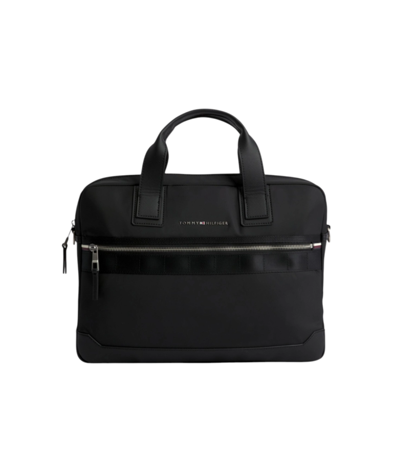 Tommy Hilfiger - Ανδρική Τσάντα Τσάντα για laptop Th Elevated Nylon Computer Bag AM0AM11574-BDS Μαύρο