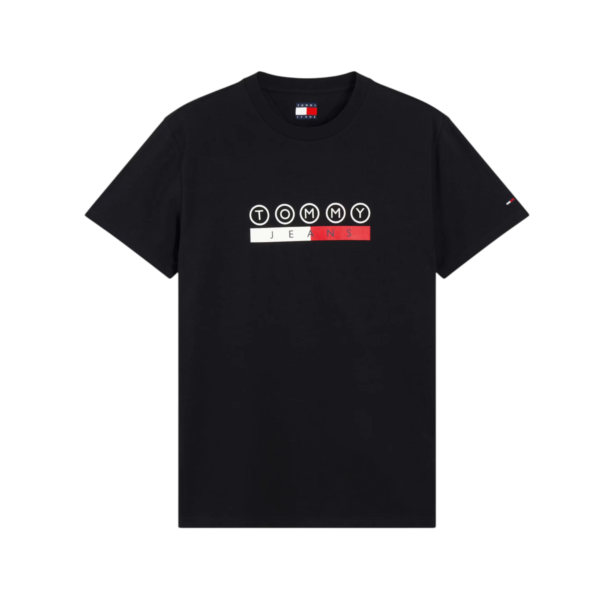 Tommy Hilfiger - Ανδρικό T-shirt Dna Play Slim Fit DM0DM23715-BDS Μαύρο