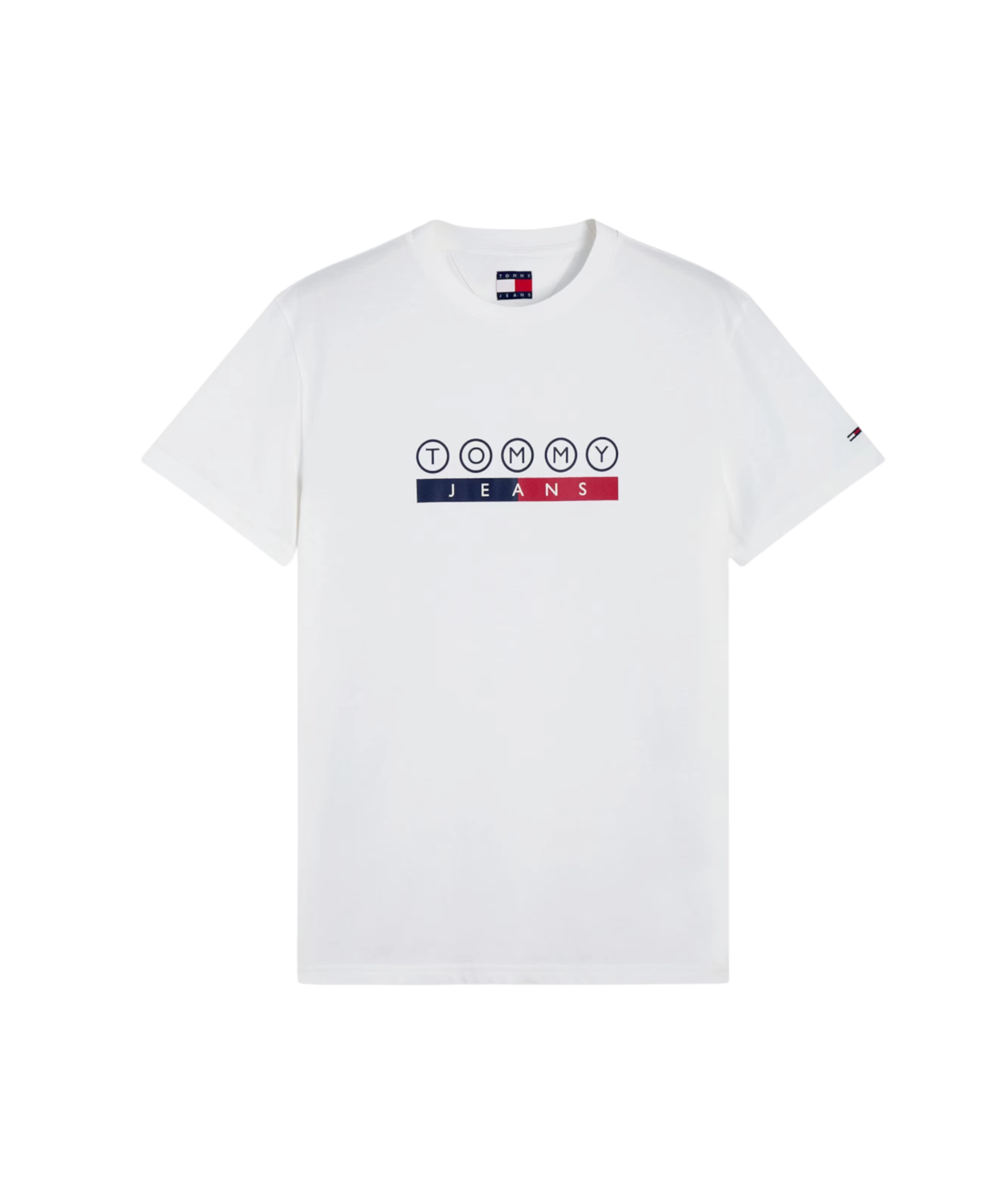 Tommy Hilfiger - Ανδρικό T-shirt Dna Play Slim Fit DM0DM23715-YBL Λευκό (1) Tommy Hilfiger - Ανδρικό T-shirt Dna Play Slim Fit DM0DM23715-YBL Λευκό DM0DM23715-YBL