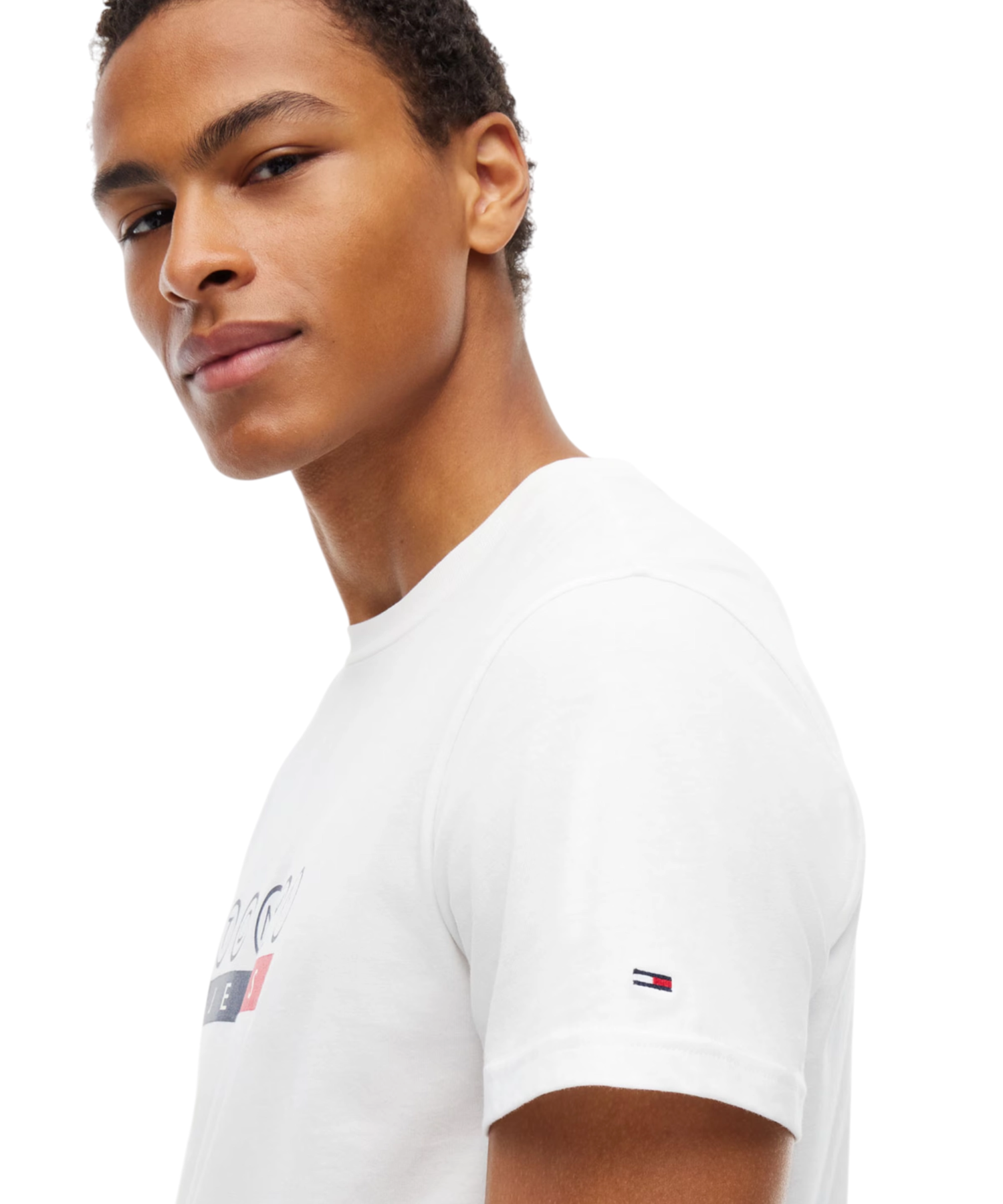 Tommy Hilfiger – Ανδρικό T-shirt Dna Play Slim Fit DM0DM23715-YBL Λευκό (2) Tommy Hilfiger - Ανδρικό T-shirt Dna Play Slim Fit DM0DM23715-YBL Λευκό DM0DM23715-YBL