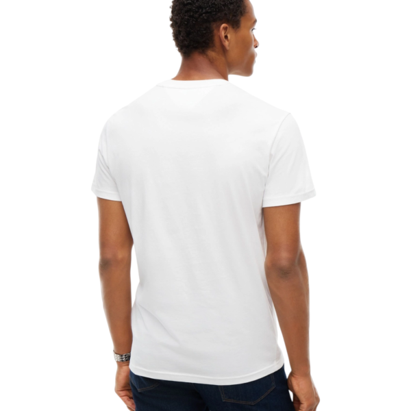 Tommy Hilfiger - Ανδρικό T-shirt Dna Play Slim Fit DM0DM23715-YBL Λευκό DM0DM23715-YBL