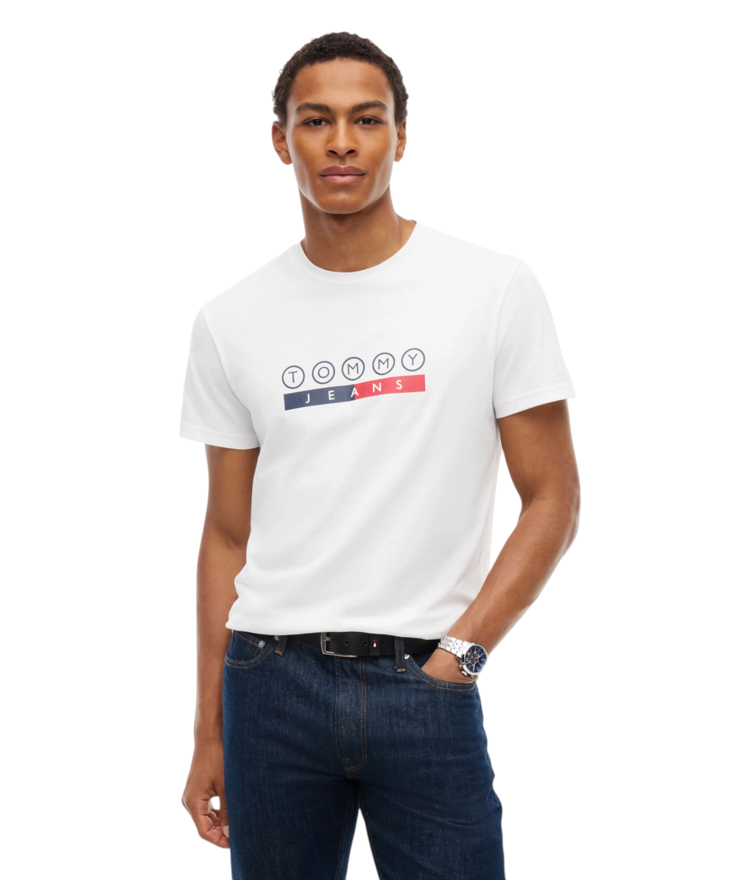 Tommy Hilfiger – Ανδρικό T-shirt Dna Play Slim Fit DM0DM23715-YBL Λευκό (4) Tommy Hilfiger - Ανδρικό T-shirt Dna Play Slim Fit DM0DM23715-YBL Λευκό DM0DM23715-YBL