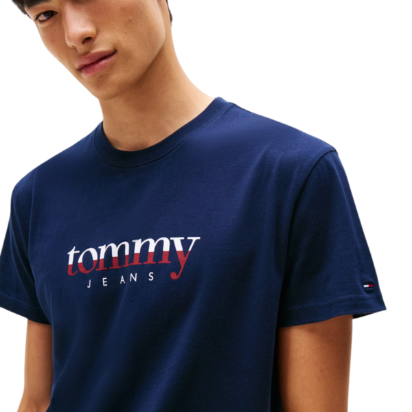 Tommy Hilfiger - Ανδρικό T-shirt Dna Tee Ext Regular Fit DM0DM21978-C1G Μπλε Σκούρο DM0DM21978-C1G