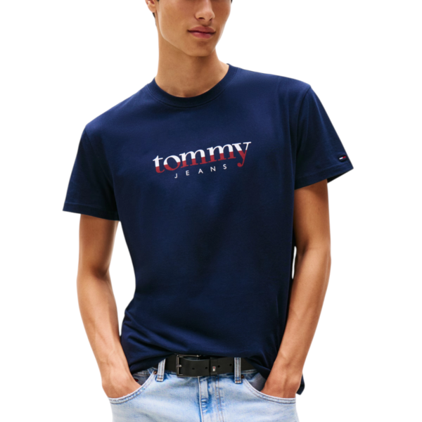 Tommy Hilfiger - Ανδρικό T-shirt Dna Tee Ext Regular Fit DM0DM21978-C1G Μπλε Σκούρο DM0DM21978-C1G