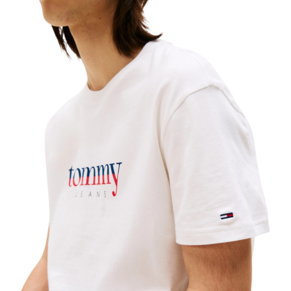 Tommy Hilfiger - Ανδρικό T-shirt Dna Tee Ext Regular Fit DM0DM21978-YBL Λευκό DM0DM21978-YBL