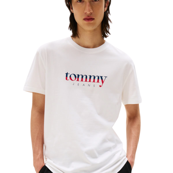 Tommy Hilfiger - Ανδρικό T-shirt Dna Tee Ext Regular Fit DM0DM21978-YBL Λευκό DM0DM21978-YBL