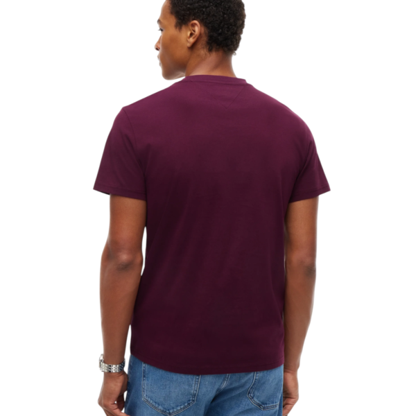 Tommy Hilfiger - Ανδρικό T-shirt Linear Chest Slim Fit DM0DM21780-V11 Μπορντό DM0DM21780-V11