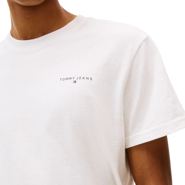 Tommy Hilfiger - Ανδρικό T-shirt Linear Chest Slim Fit DM0DM21780-YBL Εκρού DM0DM21780-YBL