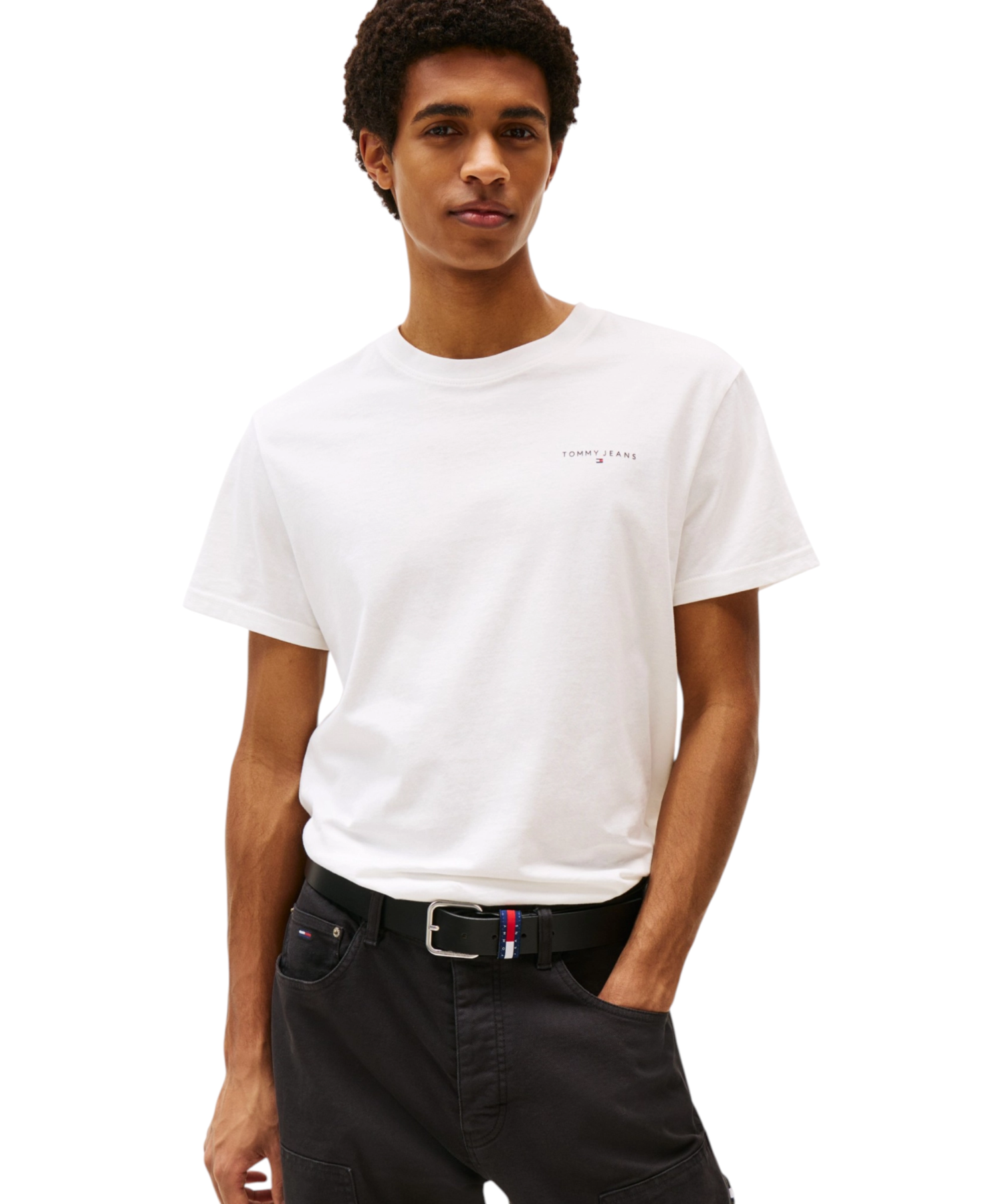 Tommy Hilfiger - Ανδρικό T-shirt Linear Chest Slim Fit DM0DM21780-YBL Εκρού (6) Tommy Hilfiger - Ανδρικό T-shirt Linear Chest Slim Fit DM0DM21780-YBL Εκρού DM0DM21780-YBL