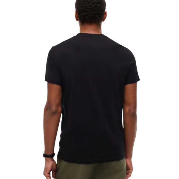 Tommy Hilfiger - Ανδρικό T-shirt Signature Chest Slim Fit DM0DM23550-BDS Μαύρο DM0DM23550-BDS