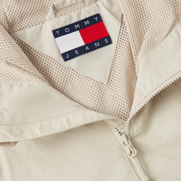 Tommy Hilfiger - Ανδρικό Αντιανεμικό Μεταβατικό Μπουφάν Chicago Packable Ripstop Relaxed Fit DM0DM23223-ACI Μπεζ DM0DM23223-ACI