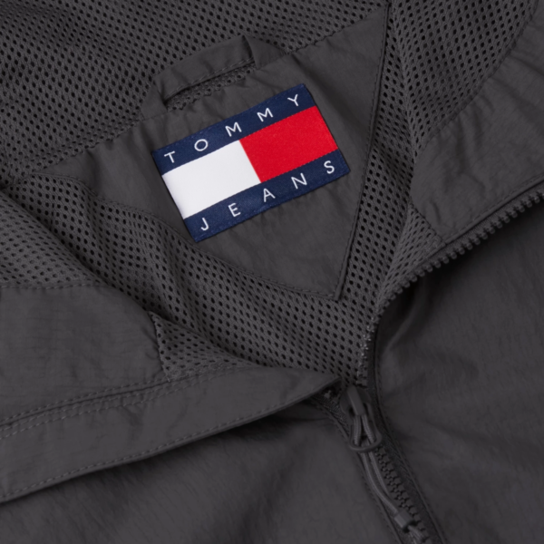 Tommy Hilfiger - Ανδρικό Αντιανεμικό Μεταβατικό Μπουφάν Chicago Packable Ripstop Relaxed Fit DM0DM23223-PT2 Γκρι DM0DM23223-PT2