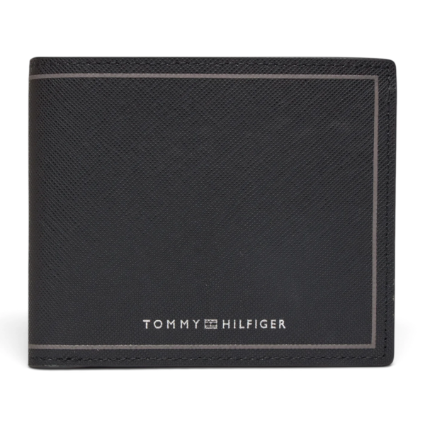Tommy Hilfiger - Ανδρικό Πορτοφόλι Th Saffiano Cc And Coin AM0AM11859-BDS Μαύρο