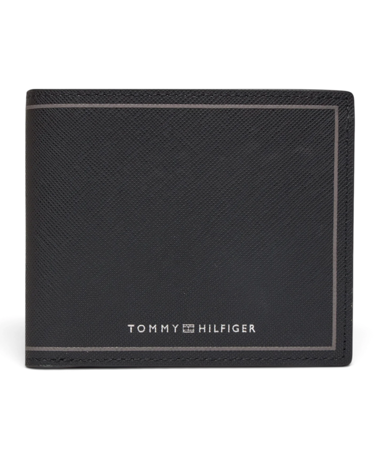 Tommy Hilfiger - Ανδρικό Πορτοφόλι Th Saffiano Cc And Coin AM0AM11859-BDS Μαύρο